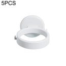 5 PCS Bathroom Hair Dryer Wall Hanging Punch-Free Rack, Color: White