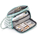 Angoo Large Capacity Pencil Case Cute Canvas Stationery Bag, Color: Dawn