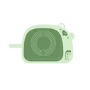 Home Kitchen Baking Silicone Thickened Kneading Mat, Specification: Green Small