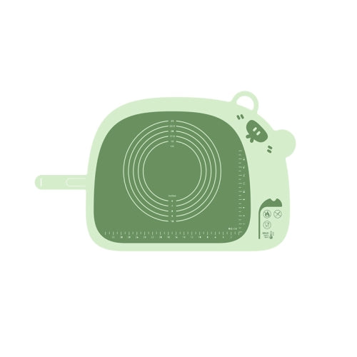 Home Kitchen Baking Silicone Thickened Kneading Mat, Specification: Green Small