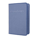 2 PCS MS101 Frosted PU Multi-Card Passport Holder Travel Abroad Passport Card Holder, Color: Blue