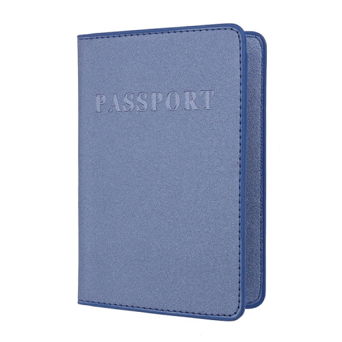 2 PCS MS101 Frosted PU Multi-Card Passport Holder Travel Abroad Passport Card Holder, Color: Blue
