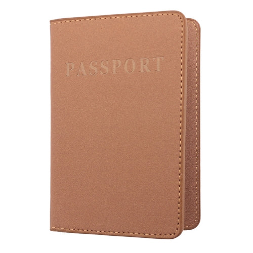 2 PCS MS101 Frosted PU Multi-Card Passport Holder Travel Abroad Passport Card Holder, Color: Dirty Yellow
