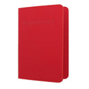 2 PCS MS101 Frosted PU Multi-Card Passport Holder Travel Abroad Passport Card Holder, Color: Big Red