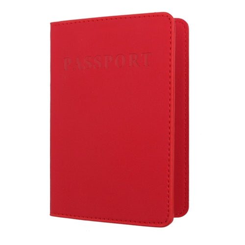 2 PCS MS101 Frosted PU Multi-Card Passport Holder Travel Abroad Passport Card Holder, Color: Big Red
