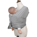 Baby Carrier Double Shoulder Front Holding Baby Carrier Portable Baby X Carrying Bag,Size: M (Gray)