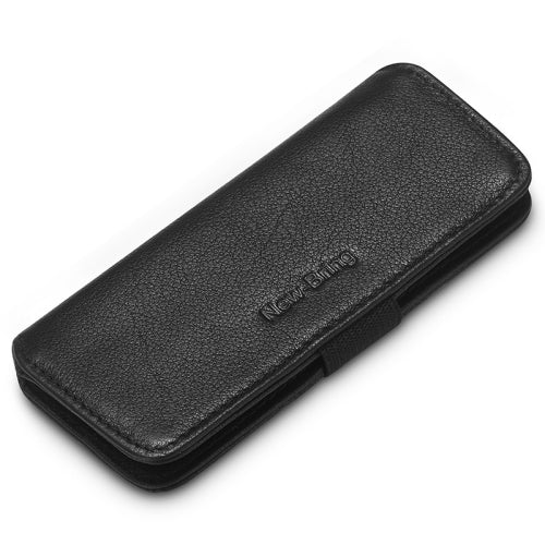 New Bring Pull-Out Key Case Coin Purse Men And Women Leather Simple Key Storage Bag(Black)