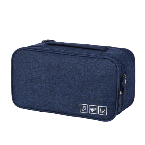 Travel Waterproof Storage Bag Underwear Storage Finishing Bag(Navy)