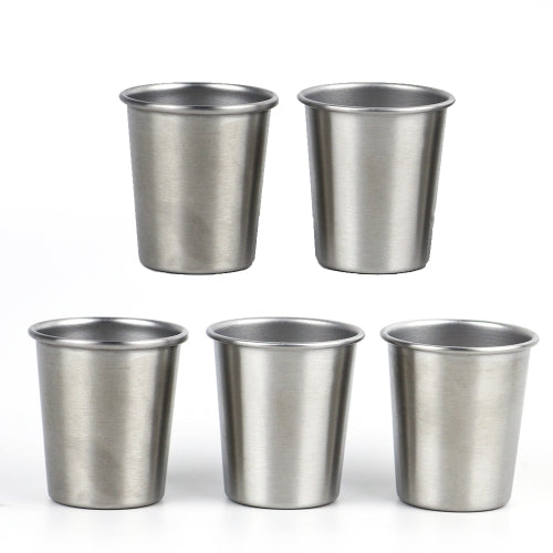 5 PCS 304 Stainless Steel Beer Mug Anti-Fall Children Water Cup, Capacity: 50ml