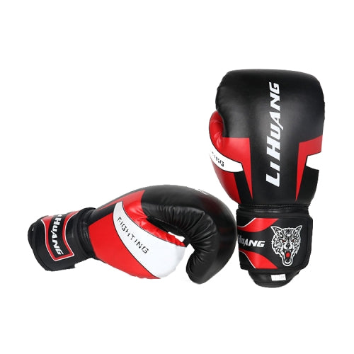 LIHUANG S1 Fitness Boxing Gloves Adult Sanda Training Gloves, Size: 10oz(Black)