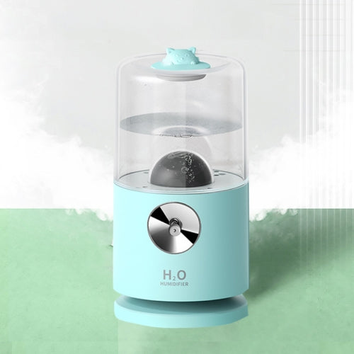 DJ01 Rotary Projection Humidifier Colorful Atmosphere Projection Lamp Car Home Cute Pet Spray Water Replenishment Instrument(Blue)