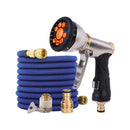 2068 Car Washing Telescopic Magic Hose Garden Watering Alloy Sprinkler, Style: 7.5m Set