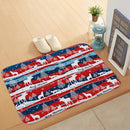 Christmas Floor Mats Coral Velvet Doorway Bathroom Pad, Size: 60x40cm(Snow Deer)