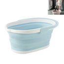 Rectangle Mop Cleaning Bucket For Household Foldable Mop Bucket(Blue)