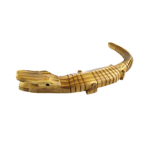 5 PCS Wooden Simulation Crocodile Toy, Size: 40cm