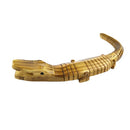 5 PCS Wooden Simulation Crocodile Toy, Size: 50cm