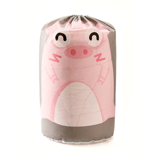 4 PCS Quilt Storage Bag Quilt Beam Opening Storage Bag Cylinder Dustproof Clothing Clothes Finishing Bag, Colour: Pink Pig