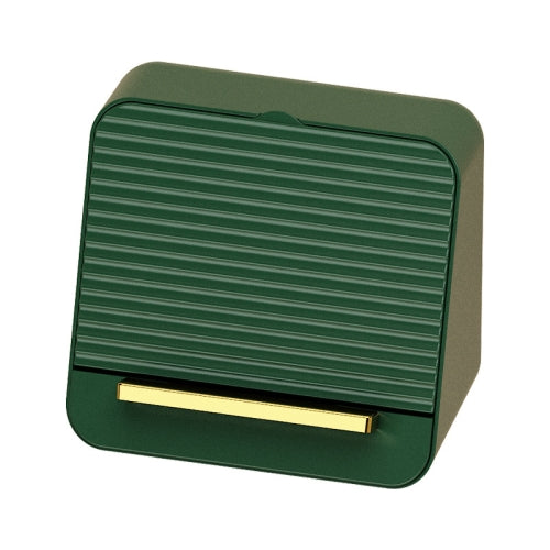 Vertical Desktop Lipstick Storage Box Large-Capacity Compartmentalized Cosmetic Storage Box With Lid(Green)