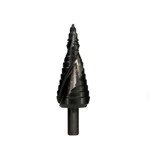 6-30mm Triangular Shank Spiral Flute Step Drill Bit