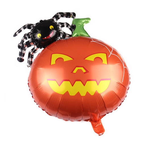 5 PCS Halloween Aluminum Film Balloon Party Decoration,Style: Pumpkin Spider