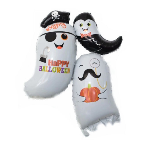 5 PCS Halloween Aluminum Film Balloon Party Decoration,Style: Ghost Group