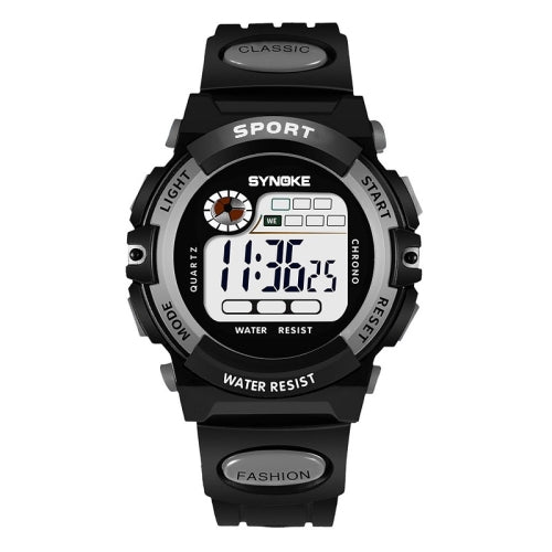 SYNOKE 99269 Children Sports Waterproof Digital Watch, Colour: Large (Gray)