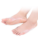 5 Pairs SEBS Material Big Feet Hallux Valgus Corrector Soft and Comfortable Correction Belt(White)