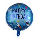 10 PCS Space Aluminum Film Balloon Children Decorate Birthday Party Decoration Balloons,Style: Space Birthday