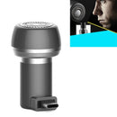 Magnetic Suction Phone Shaver Mini Electric Shaver Men Travel Razor, Style:Typc-c(Diamond Grey)