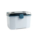 Portable Household Large-Capacity Medicine Box Multi-Layer Emergency Medicine Storage Box,Size: Medium (Blue)