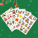 5 Set Christmas Day Cartoon Illustration Kids Toy Stickers, Size: 148x210mm(P-1-2-3-4-5)