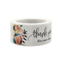 10 PCS Thank You Flower Sticker Gift Wrap Sealing Sticker, Size: 1x3 Inch(A-415)
