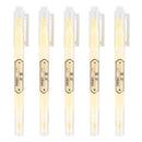 5 PCS Small Fresh Double-headed Color Fluorescent Tasteless Marker(Yellow)