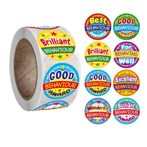 10 PCS School Children Colored Round Award Stickers Gift Envelope Packaging Thank You Stickers, Size: 2.5cm / 1 Inch(A-122)