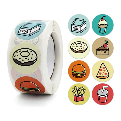 10 PCS Thank You Round Sealing Sticker Handicraft Decoration Bakery Cake Packaging Label(A-409)