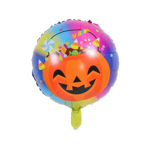 20 PCS 18 Inch Halloween Aluminum Decorative Balloon Party Decorative Balloon, Specification: Colorful Candies Pumpkin
