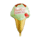 10 PCS 5050 Large Ice Cream Aluminum Balloon Children Birthday Party Atmosphere Decorative Balloon, Specification: Ice Cream Green