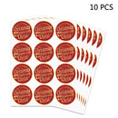 10 PCS LG-210727-5012-008 Bronzing Christmas Decoration Sticker Gift Tag Tape(Red)