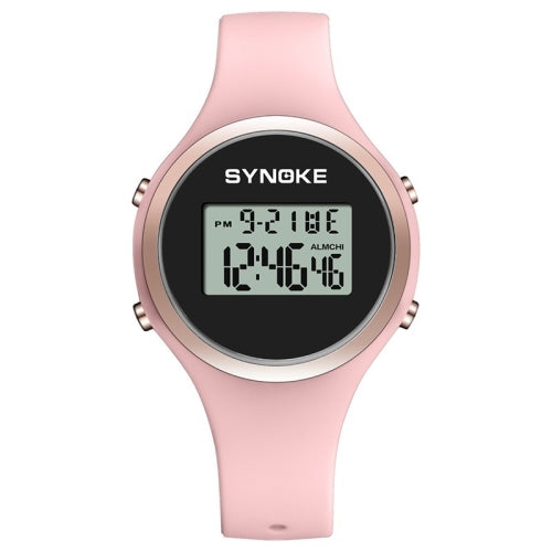 SYNOKE 9108 Student Silicone Strap Electronic Watch(Pink)