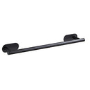 Punch-Free 304 Stainless Steel Black Series Bathroom Hardware Pendant Rack,Style: 60cm Single Rod