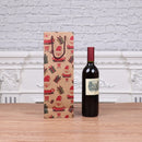 12 PCS Christmas Kraft Paper Gift Bag Wine Bottle Bag(Old Man With Hat )