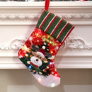 LED With Light Glow Christmas Stocking Children Gift Bag(Deer)