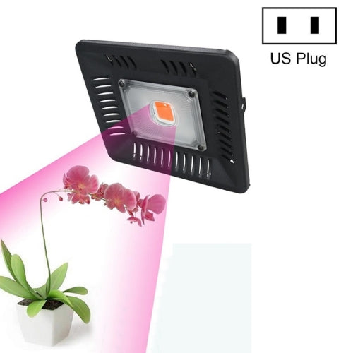 50W Ultra-Thin LED Plant Light, Full Spectrum COB Growth Light, Vegetable, Fruit & Flower Greenhouse Fill Light With Plug, Specification:US Plug