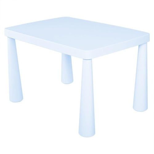 Plastic Double Thickening Rectangular Table Writing Desk Painting Game Toys Children Kindergarten Table, Size:Ordinary(Sky Blue)