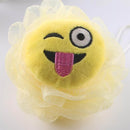 3 PCS Bath Flower Ball Super Soft Loofah Mesh Sponge(Yellow Tongue)