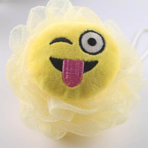 3 PCS Bath Flower Ball Super Soft Loofah Mesh Sponge(Yellow Tongue)