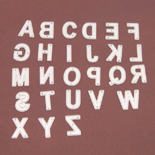 26 PCS Capital Letter Cutting Knife Mold DIY Cutting Book Album Greeting Card Making Mold