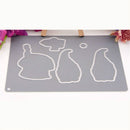 2 Sets DIY Handbook Scrapbook Finished Stamps Santa Claus Die, Style:Cutting Die