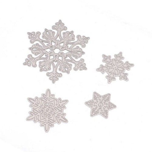 4 In 1 Snowflake Metal Embossing Cutting Knife Mold Carbon Steel Paper Cutting Card Template