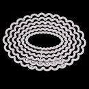 2 Sets 6 In 1 DIY Lace Oval Decorative Knife Die Cutting Book Etching Carbon Steel Die